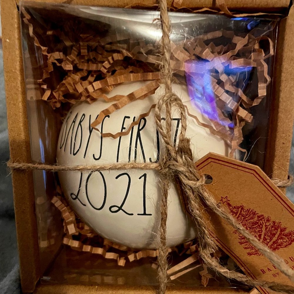 Rae Dunn  Baby's First 2021 Ornament